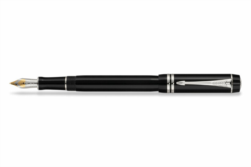 Перьевая ручка Parker Duofold Black Platinum (S0690580),(S0690560)