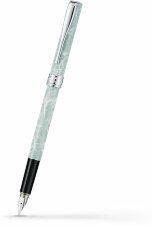 Перьевая ручка Aurora Magellano Light Marbled Blue Barrel and Cap Chrome Plated Tr (AU A18-CAM)