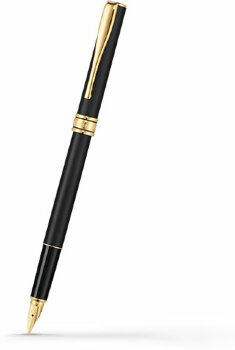 Перьевая ручка Aurora Magellano Matt Black Barrel and Cap Gold Plated Trim (AU A12 1*)