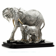 Статуэтка Brunel "Слониха со слоненком", высота:3 см, BN ST/148.