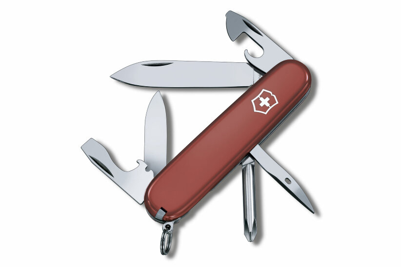 Нож Victorinox Tinker красный, 1.4603, 91 мм, 12 функций, красный.