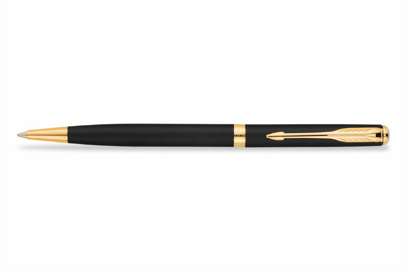 Шариковая ручка Parker Sonnet Slim Matt Black GT (R0818020)