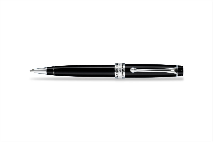 Шариковая ручка Aurora Optima Black Resin Chrome Plated Trim (AU 998-CN)