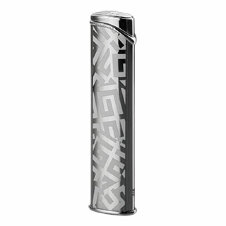 Lighter Dia silver Shiny/white 4G logo with cigarette pouch