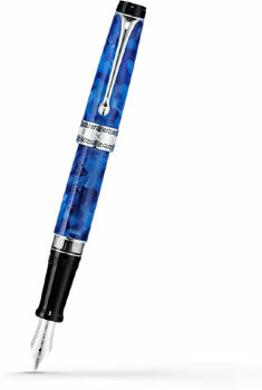 Перьевая ручка Aurora Optima Variegated Blue Chrome Plated Trim (AU 996-CBM)