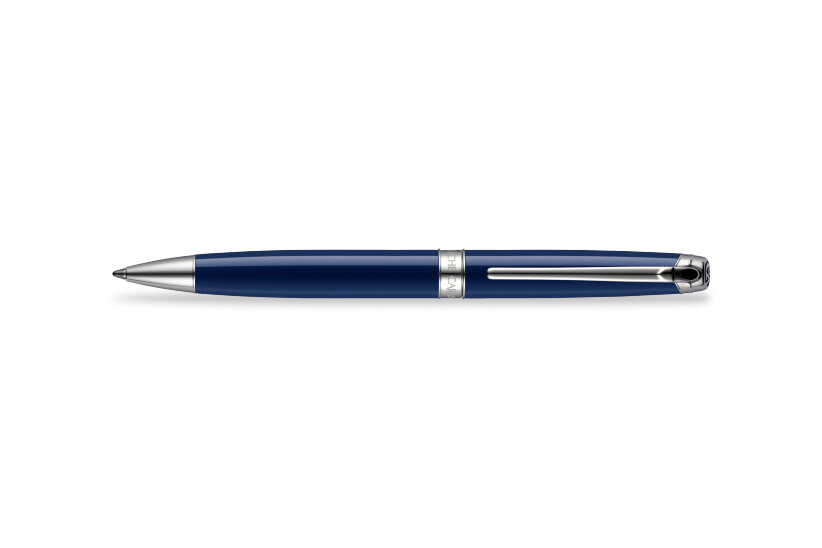 Шариковая ручка Caran d'Ache Leman Blue Sapphire Rhodium (CR 4789-649)