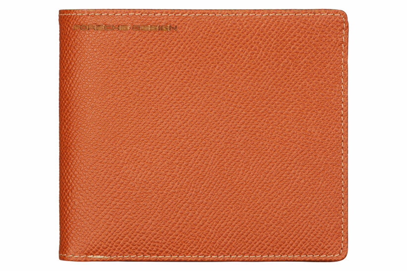 Кредитница Porsche Design French Classic orange, PD 09/53/19116-76, оранжевый, 11.3х9.8 см.