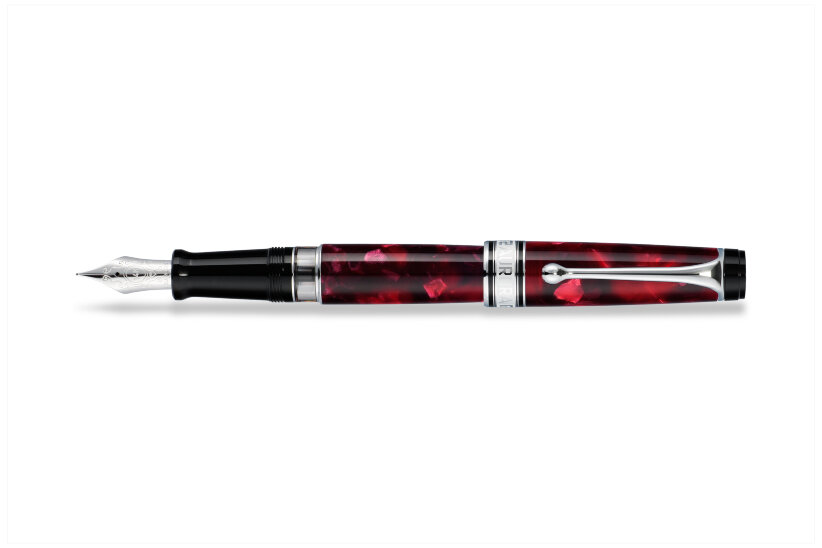 Перьевая ручка Aurora Optima Variegated Burgundy Chrome Plated Trim (AU 996/CX 1*),(AU 996/CMX 1*)