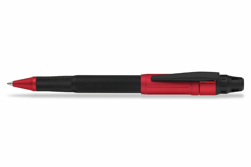 Шариковая ручка Colibri Ascari Matt Black Pachmayr Anodized red (CB BP-100T006)