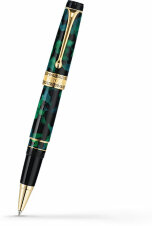 Ручка-роллер Aurora Optima Variegated Green Gold Plated Trim (AU 975-VA)