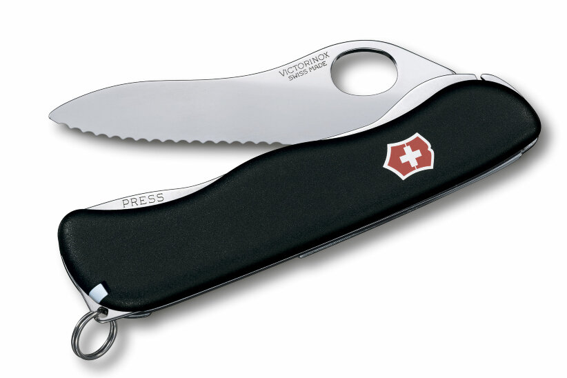 Нож Victorinox Sentinel black, 0.8413.MW3, 111 мм, 4 функций, черный.