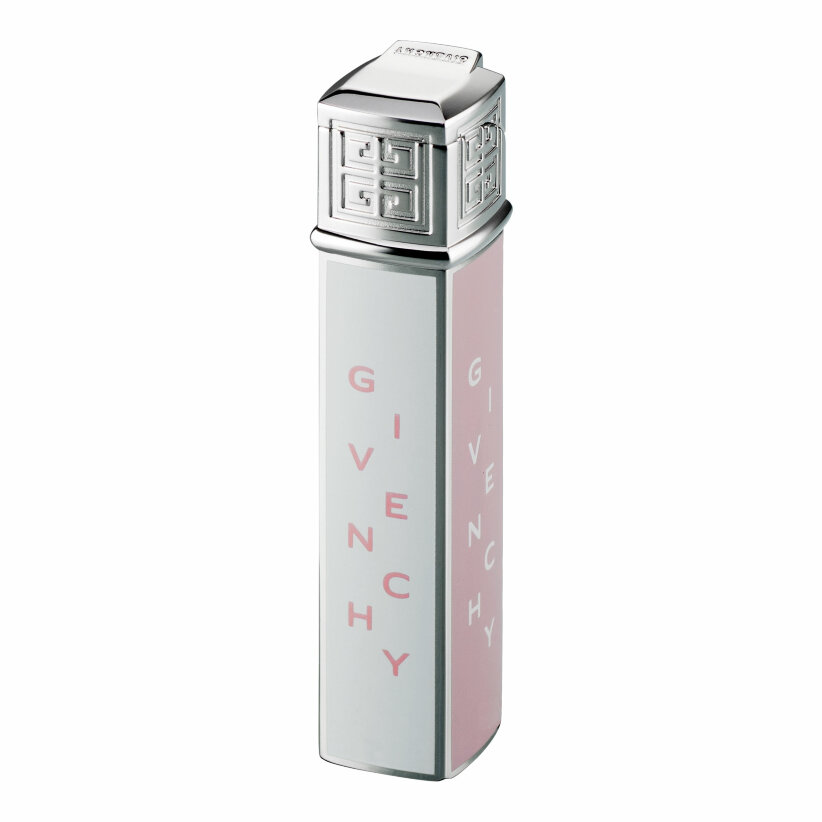 Зажигалка газовая Givenchy G16 Dia-Silver Pink&White Logo, GV 1615