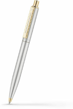 Шариковая ручка Sheaffer Sentinel Brushed Chrome Plated 22k Gold Plated Trim (SH E232550)