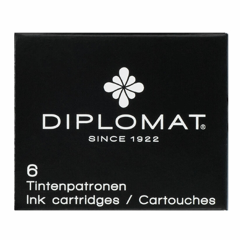 Картридж для перьевой ручки Diplomat, цвет: черный