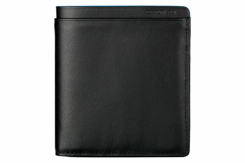 Портмоне Cerruti Pocket Black, 10.5х9.5 см, кожа.