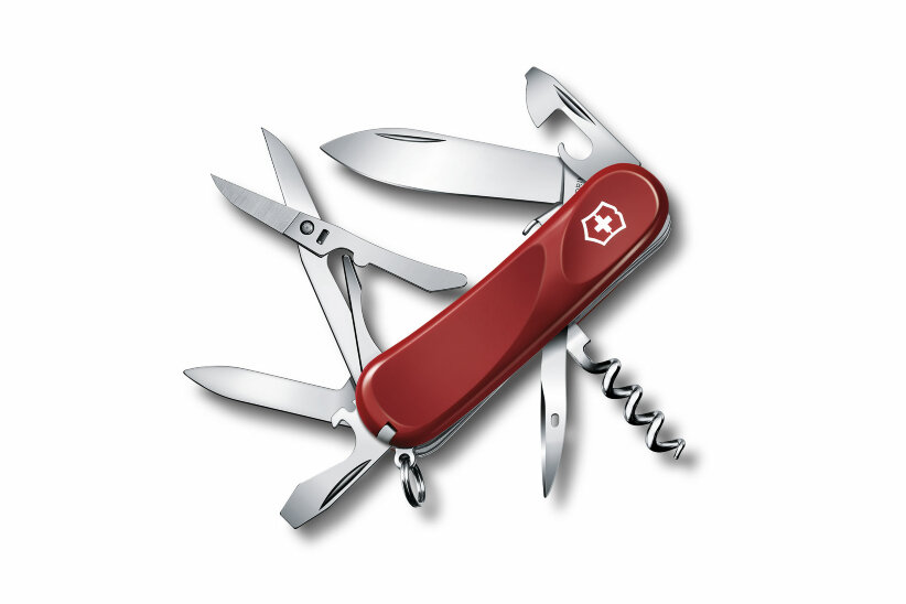 Нож Victorinox Evolution S14, 2.3903.SE, 85 мм, 14 функций, красный.
