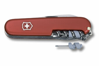 Нож Victorinox Climber красный, 1.3703, 91 мм, 14 функций, красный.