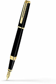Перьевая ручка Waterman Exception Slim Black Lacquer GT (S0636930),(S0636940)