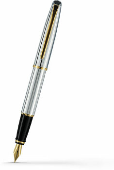 Перьевая ручка Aurora Style Chrome Plated Barrel and Cap Gold Plated Trim (AU E14*),(AU E14-M)