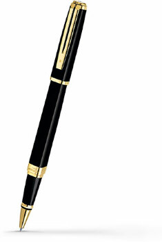 Ручка-роллер Waterman Exception Slim Black Lacquer GT (S0636990)