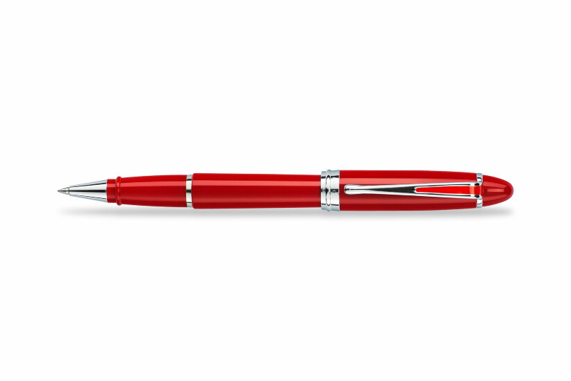 Ручка-роллер Aurora Ipsilon Red Resin Chrome Plated Trim (AU B72-CR)