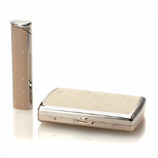 Набор: зажигалка и портсигар Givenchy Подарочные наборы Polka Dots Ivory Dia Silver, GV GC3-0006/G3255