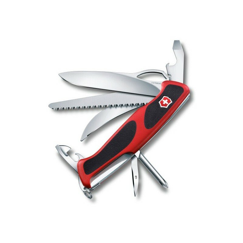 Нож Victorinox RangerGrip 57, 0.9583.MC, 130 мм, 13 функций, красный.