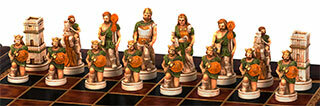 Шахматные фигуры Римляне и Варвары