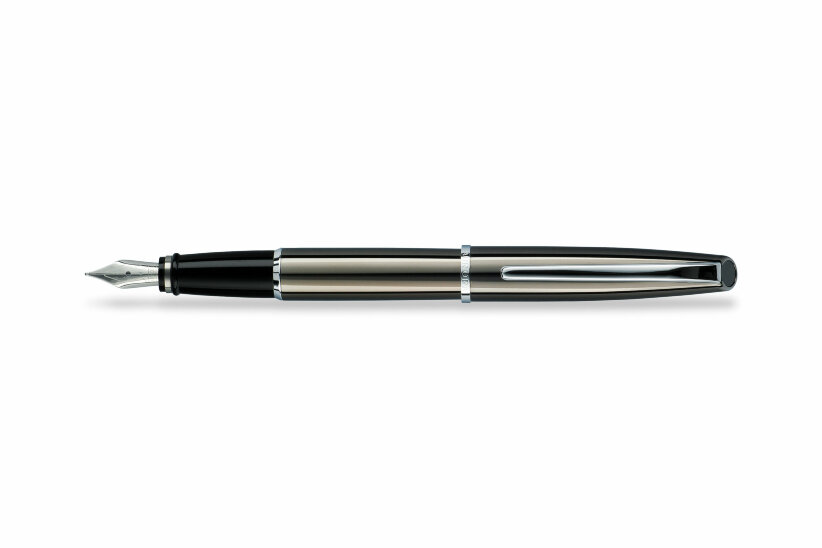 Перьевая ручка Aurora Style Shiny Gun-metal Barrel and Cap Chrome Plated Trim (AU E13*),(AU E13-M)
