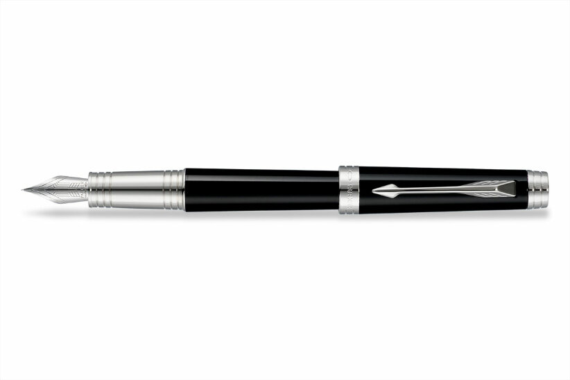 Перьевая ручка Parker Premier Lacquer Black ST (S0887850),(S0887860)