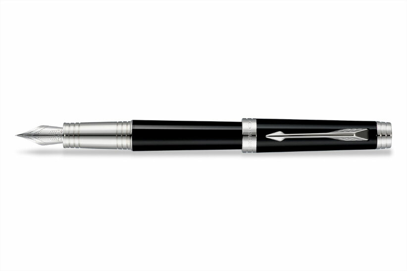Перьевая ручка Parker Premier Lacquer Black ST (S0887860),(S0887850)