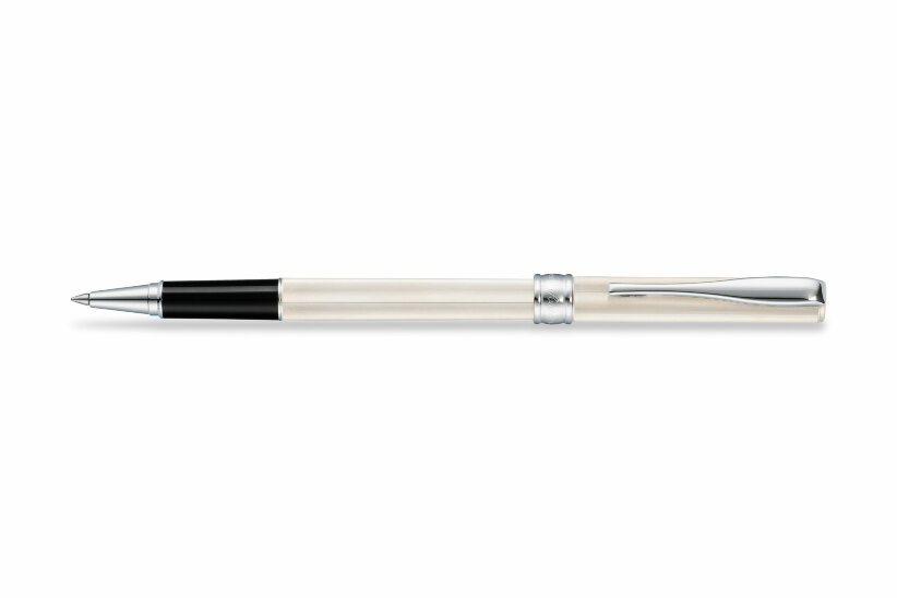 Ручка-роллер Aurora Magellano Barrel and Cap in Silver 925 & Linear pattern (AU A60)